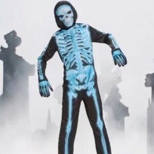 Kids X-Ray Skeleton Costume - Black and Blue